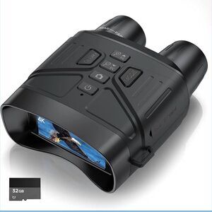 4K 36MP Night Vision Binoculars NV4000 with 32GB Card USB Rechargeable Brand New